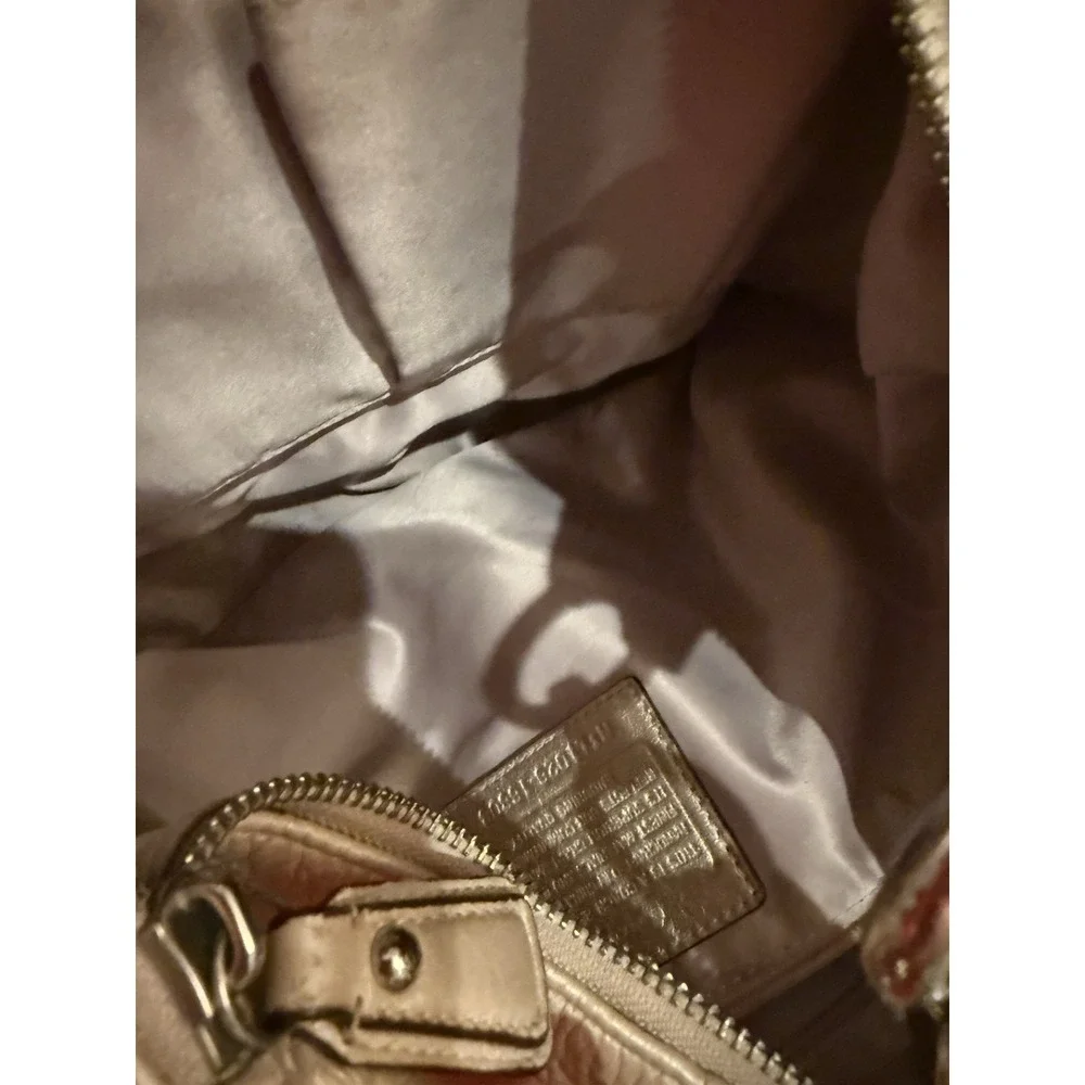 Coach Metallic‎ Gold Leather Kristin Hobo Shoulder Bag Purse Hardware 16808